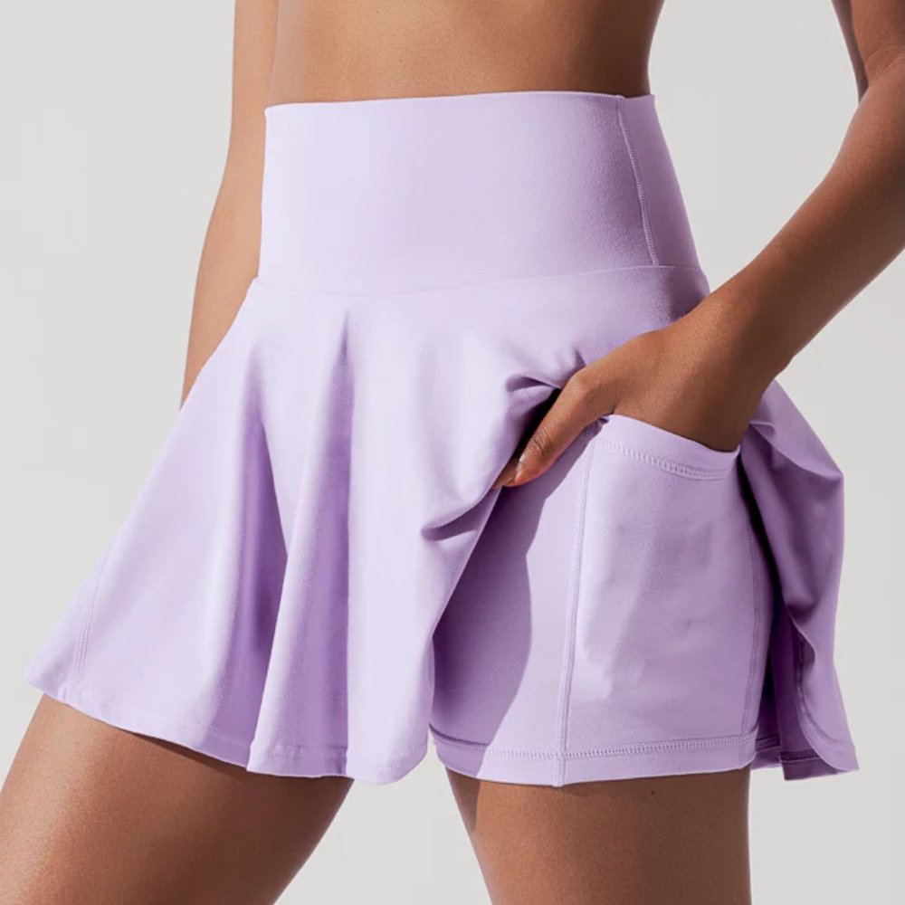 POPLEX Twirl Skort in Periwinkle Purple